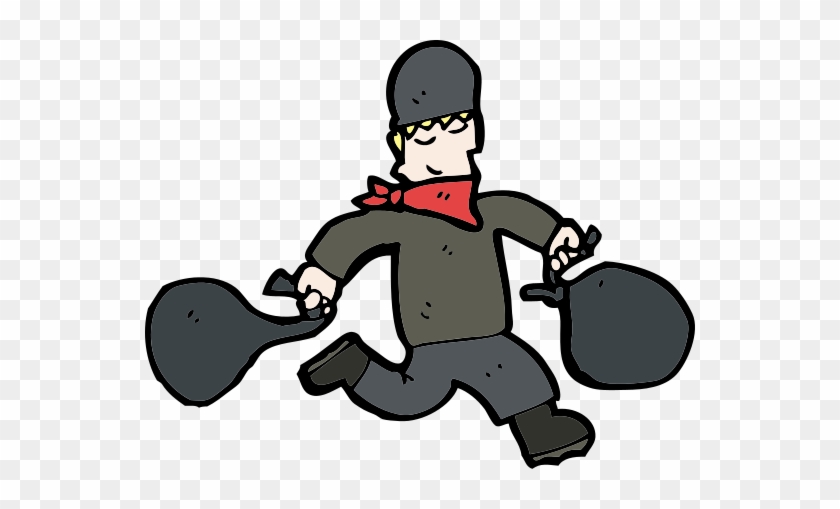 Thief - Cartoon Bank Robber - Free Transparent PNG Clipart Images Download