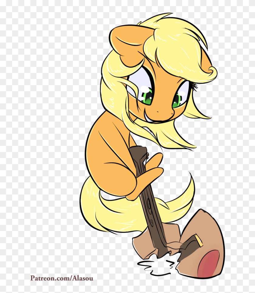 Alasou, Chibi, Guitar, Missing Cutie Mark, Safe, Solo - Cartoon #888491