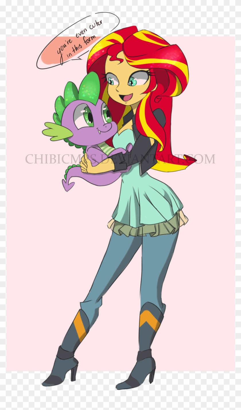 Chibicmps, Cute, Equestria Girls, Holding, Request, - Fluttershy Eqg Sunset Shimmer #888517