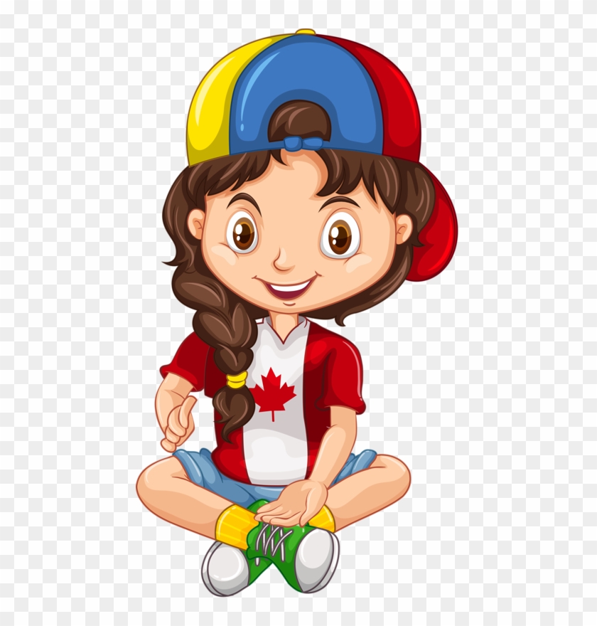 Personnages, Illustration, Individu, Personne, Gens - Canadian Girl And Boy #888626