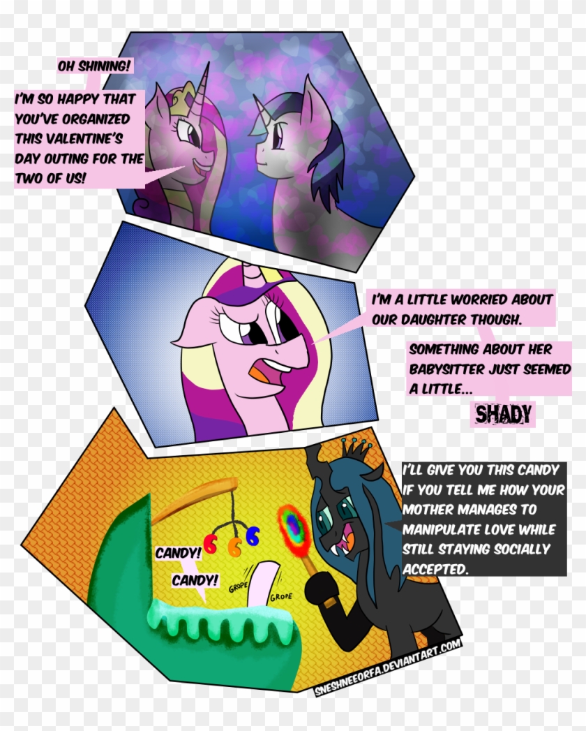 666, Alicorn, Artist - Mlp Flurry Heart And Queen Chrysalis #888643