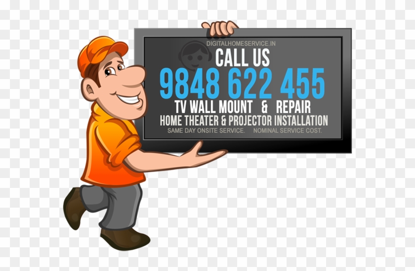 Copyright © 2017 Digital Home Service - Tv Mounting Cartoon #888702