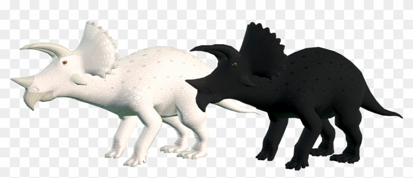 Albino Melanistic Triceratops The Archotek Project - Animal Figure #888786