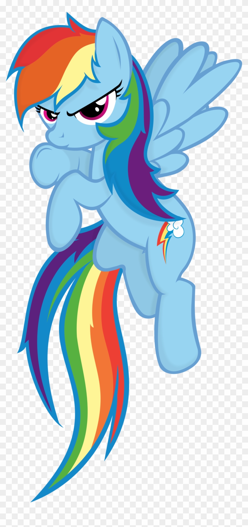 Rainbow Dash By Godoffury Rainbow Dash By Godoffury - Rainbow Dash Fight Pose #888934