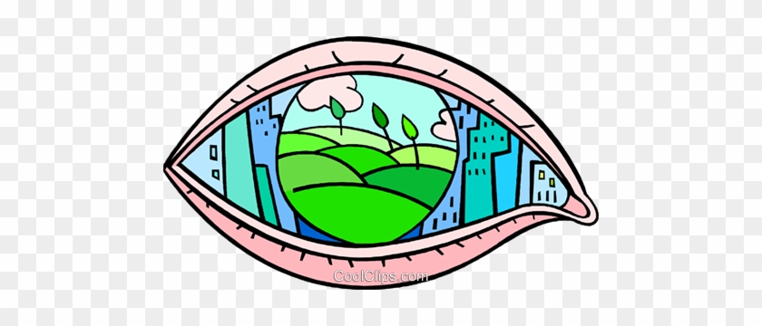 Eye Seeing Cities And Country Fields Royalty Free Vector - Eye Seeing Cities And Country Fields Royalty Free Vector #889189
