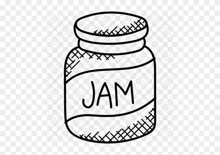 Jam Bottle Icon - Jam Bottle Drawing #889268