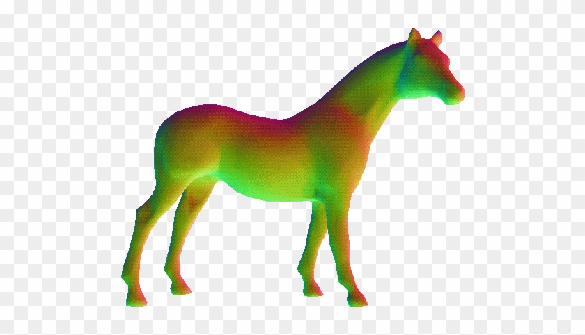 Trippy Clipart Transparent Gif - 3d Horse Gif #889360