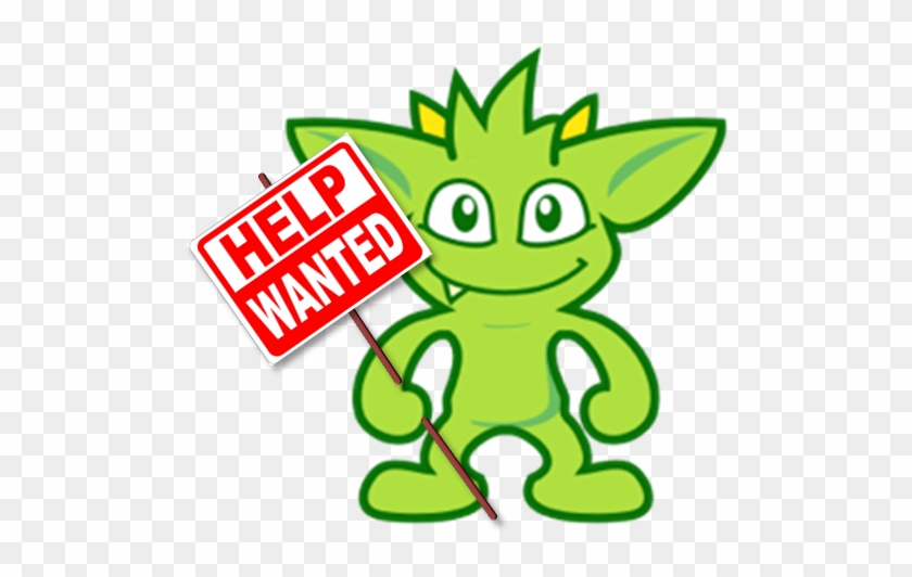 Gremlin Help Wanted - Help Wanted Square Car Magnet 3" X 3" #889440