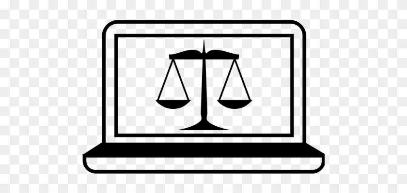 Digital Due Process - Scales Of Justice Clip Art #889442