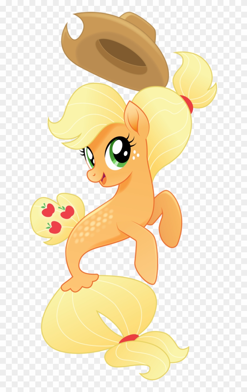 Applejack By Infinitewarlock - My Little Pony Applejack Seapony #889443