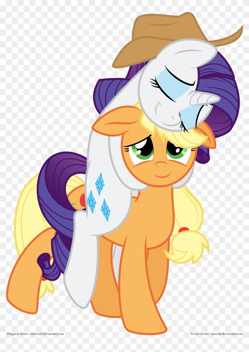 Rarity And Applejack By Yanoda - Rarity X Apple Jack #889451