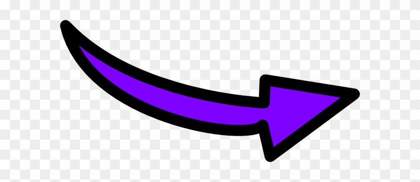Purple Curvy Arrow Clip Art At Clker - Purple Arrow Clipart #889509