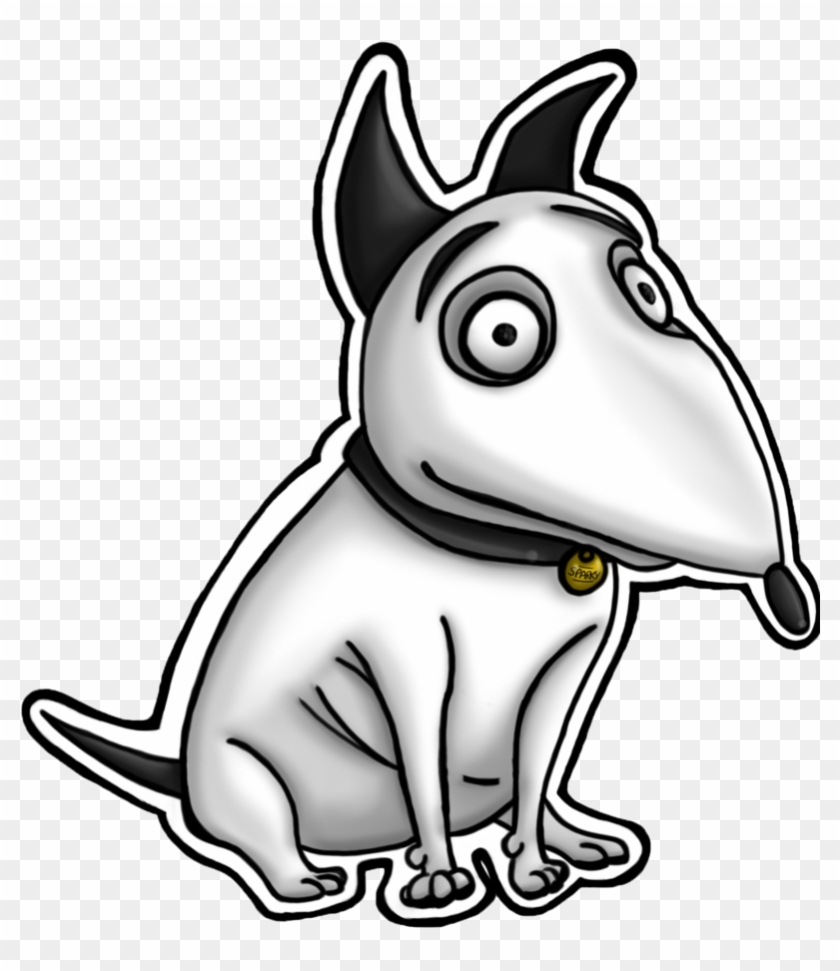 Sparky Sticker By Vernfeathers - Bull Terrier Draw #889788