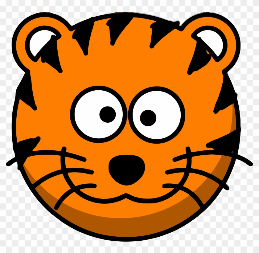Tigger Head No Tail Clip Art At Online Clipart Png - Cartoon Illustration Of A Smiling Tiger Wine Stopper #889827