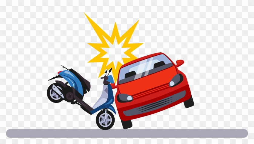 Traffic Collision Car Accident Illustration - Car Accident Cartoon Png #890021