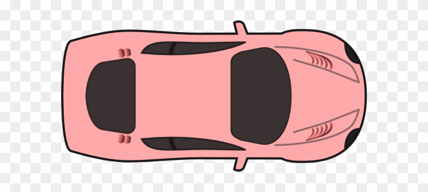Clipart Car Above Pink Top View Clip Art At Clker Com - Car Top View Clipart #890024