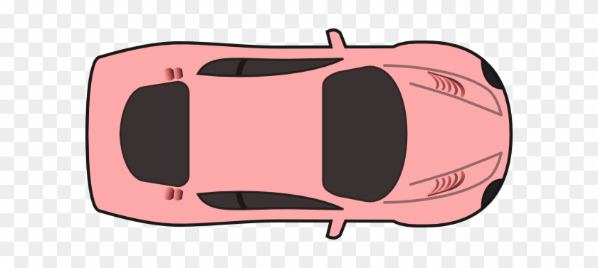 Clipart Car Above Pink Top View Clip Art At Clker Com - Car Top View Clipart #890024