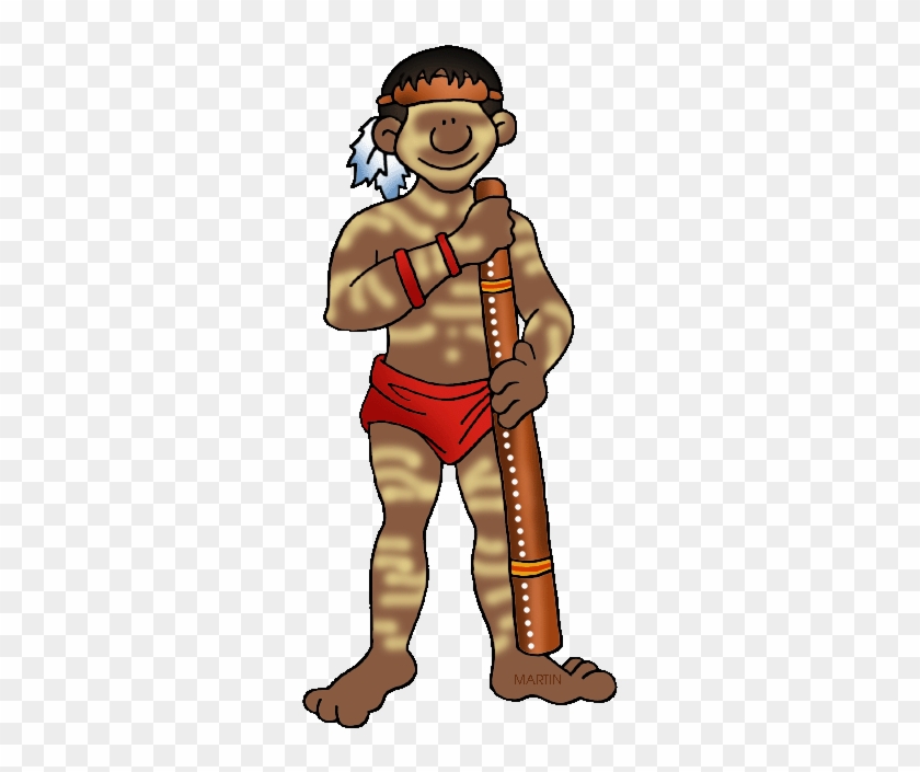 Australia Clip Art By Phillip Martin Aboriginal Man - Clip Art Aboriginal #890110