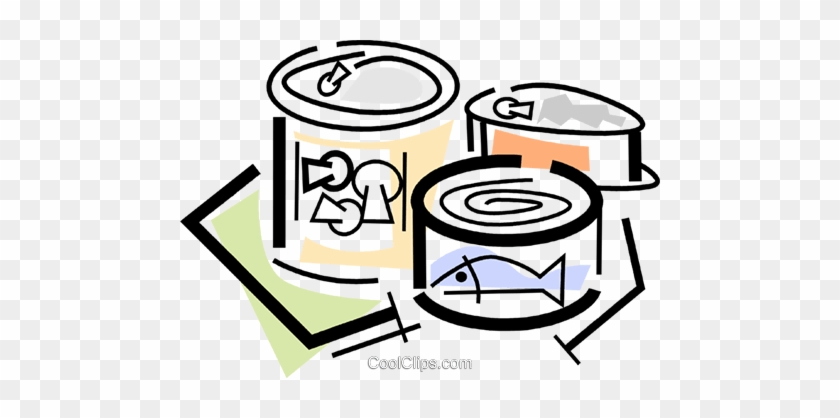 Canned Goods Royalty Free Vector Clip Art Illustration - Canned Goods Png Illustration #890149