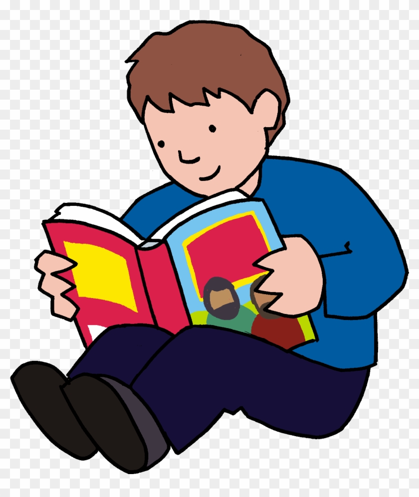 Bible Story Child Book Clip Art - Bible Reading Boy Png #890190