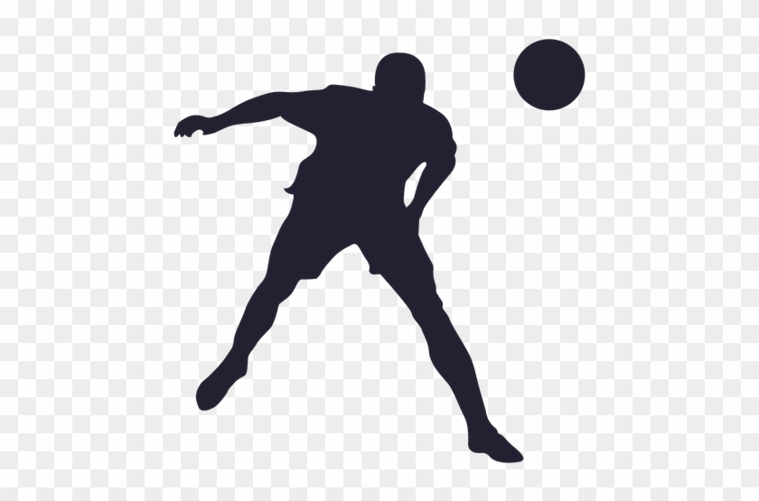 Playing Soccer Silhouette 1 Transparent Png - Futbolista Silueta Png #890211