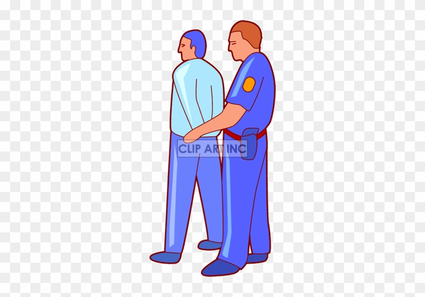 Clip Art Person Being Handcuffed Clipart - Someone Getting Arrested Clipart #890240