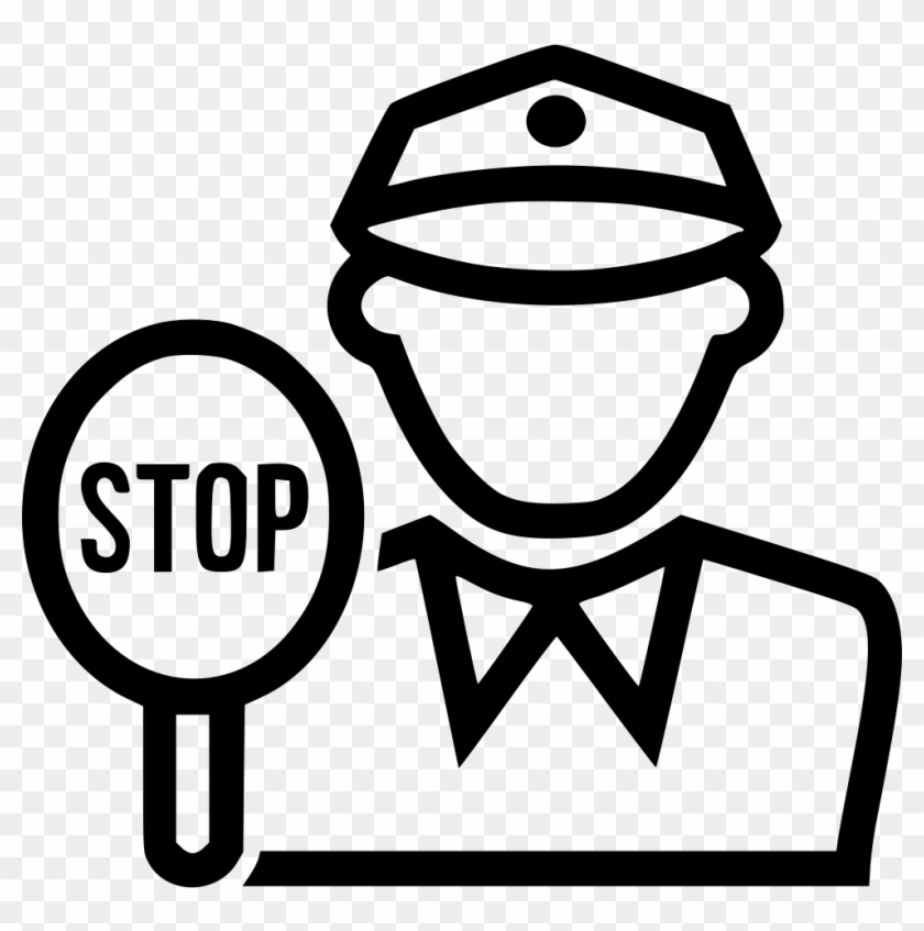 Traffic Police Comments - Clipart Traffic Police Stop #890517