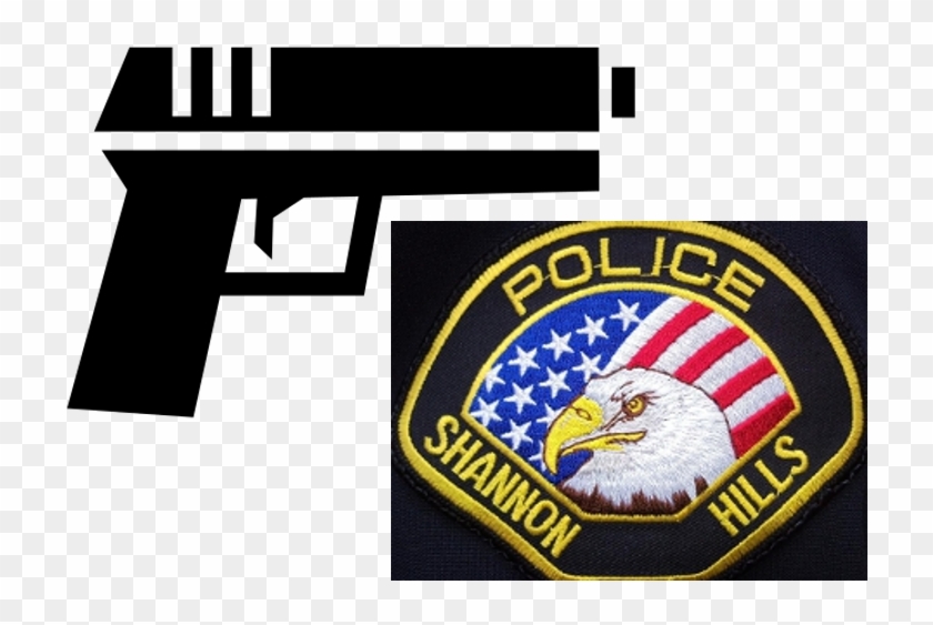 Gun With Shannon Hills Police Logo - Firearm #890602