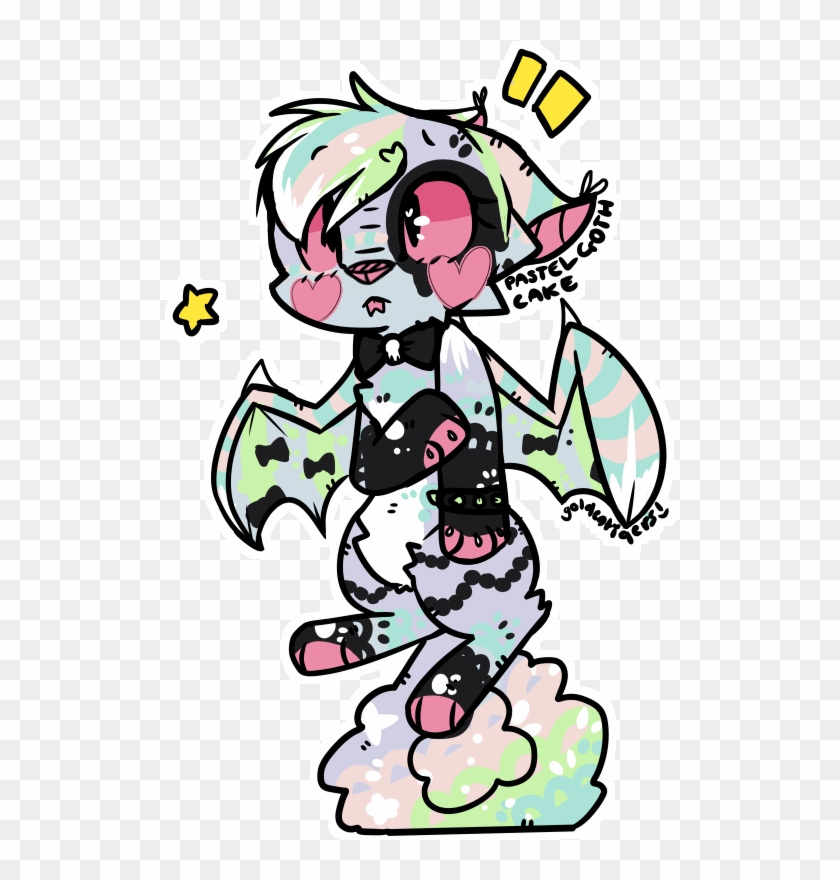 Pastel Goth Cake - Cartoon #890613