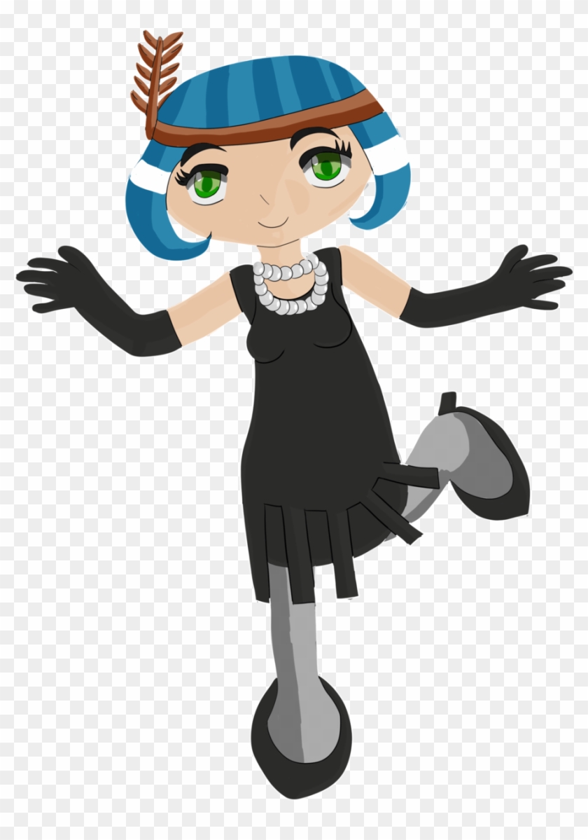Gothiclolitaangel Character Design One Flapper Girl - Cartoon #890616
