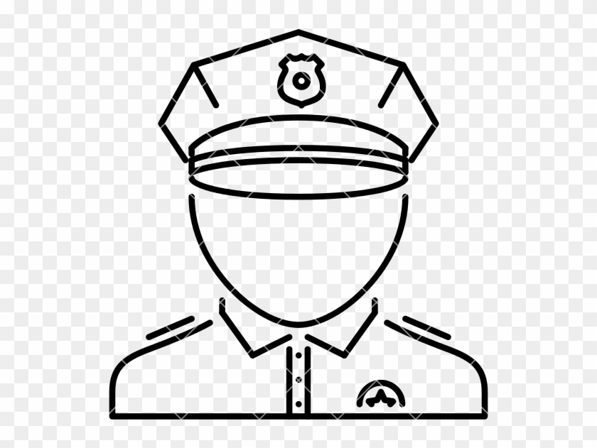 Police Badge Outline - Police #890649
