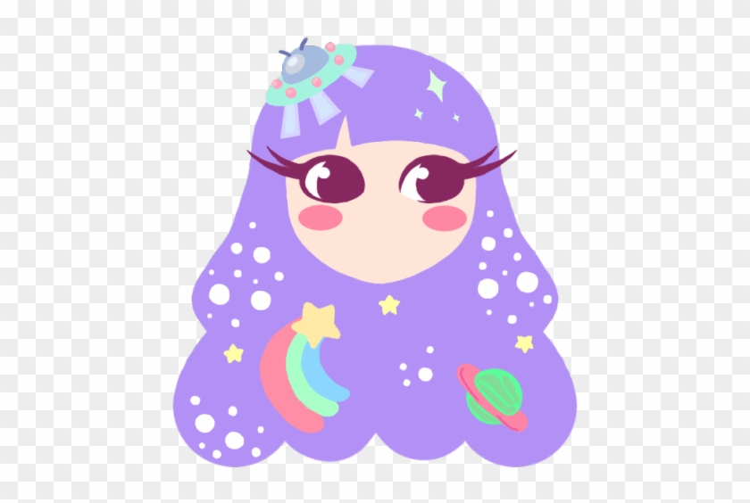 Smol Pastel Space Girl For All Your Space Girl Needs - Ufo Png #890734
