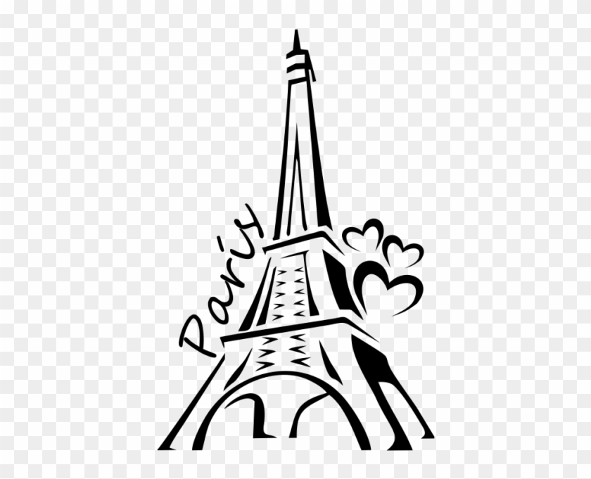 Silueta De Torre Eiffel - Sketch Of Eiffel Tower #890863