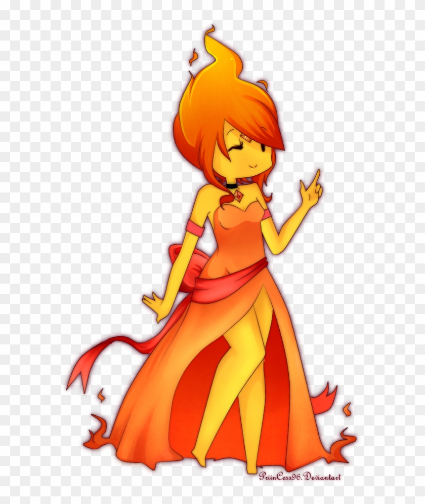 Flame Art - Adventure Time Flame Princess Dress #890947