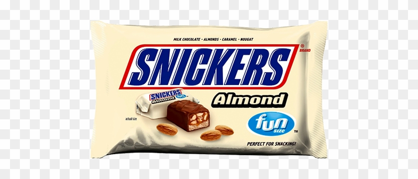 Snickers Almond Fun Size Candy Bars - Mars Almond Fun Size Chocolate Candy Bar #890950