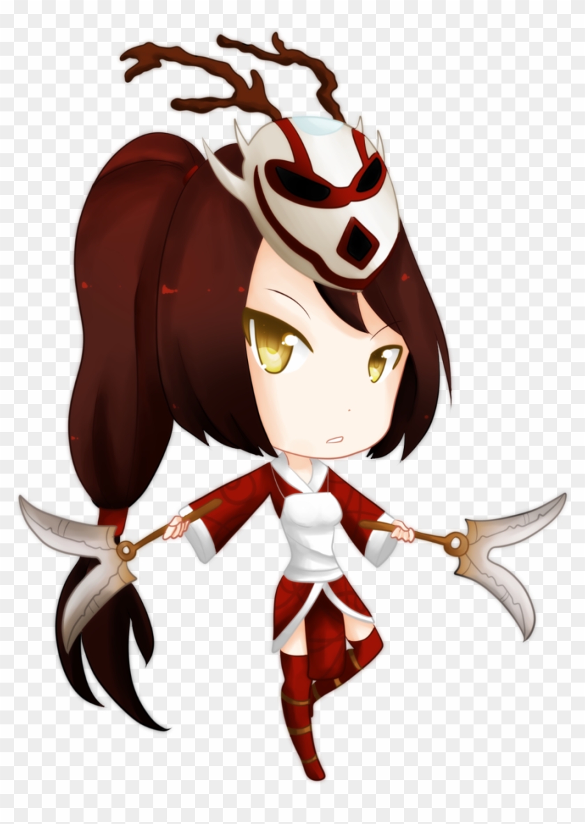 Bloodmoon Akali Fan Art - League Of Legends Chibis #891005