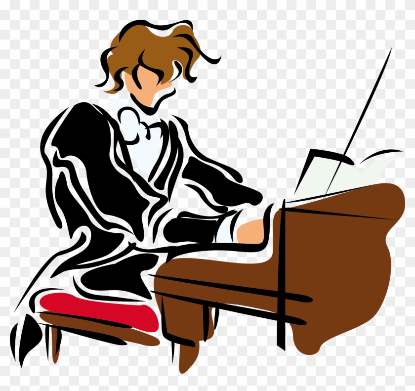 Music Piano Illustration - Piano Man Vector #891046