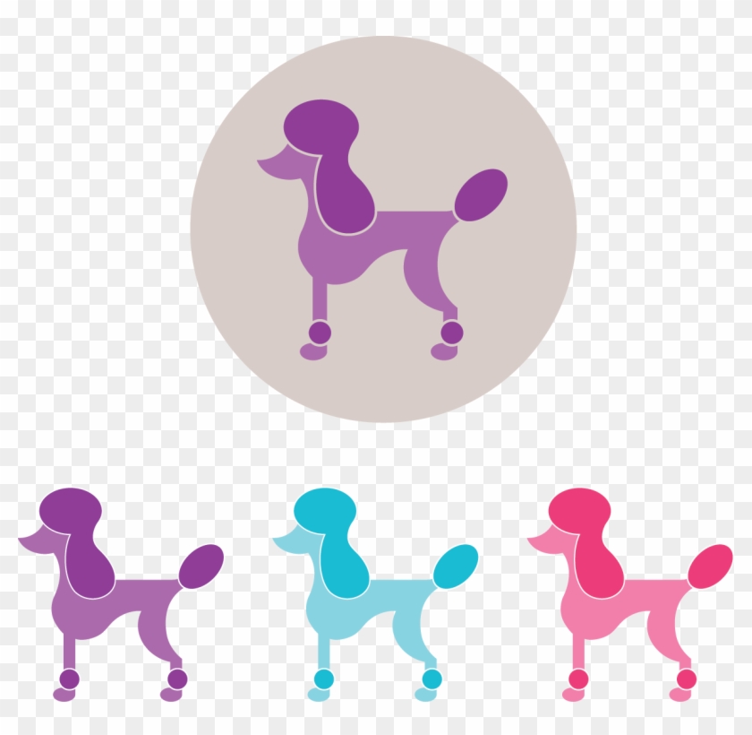 Poodle Clipart Purple - Standard Poodle #891040