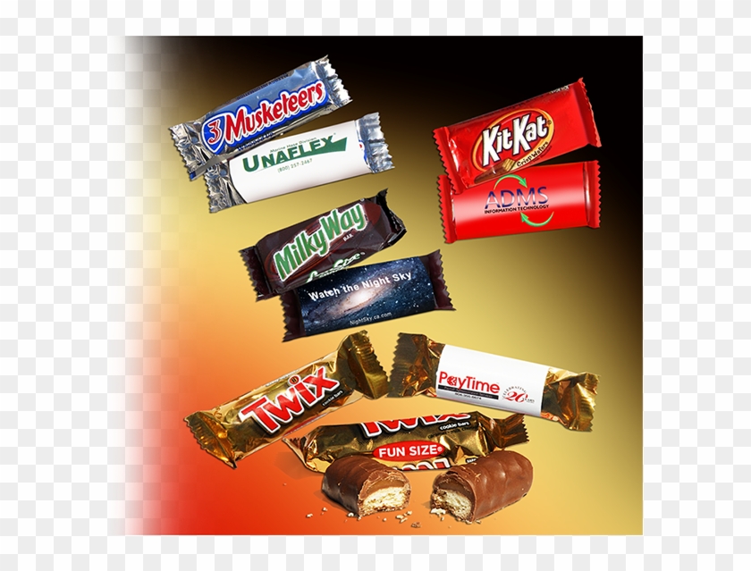 Custom-wrapped Snacksize Bars - Hershey's Milk Chocolate Snack Size Candy #891041