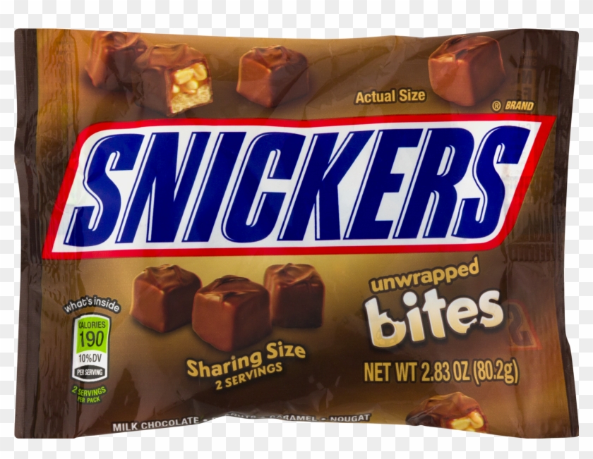 Snickers Sharing Size Bites, Unwrapped - 2.83 Oz Bag #891140