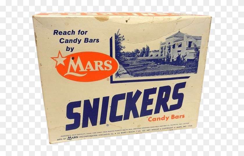 Vintage Mars Candy Store Display Box - Snickers 1930 #891196