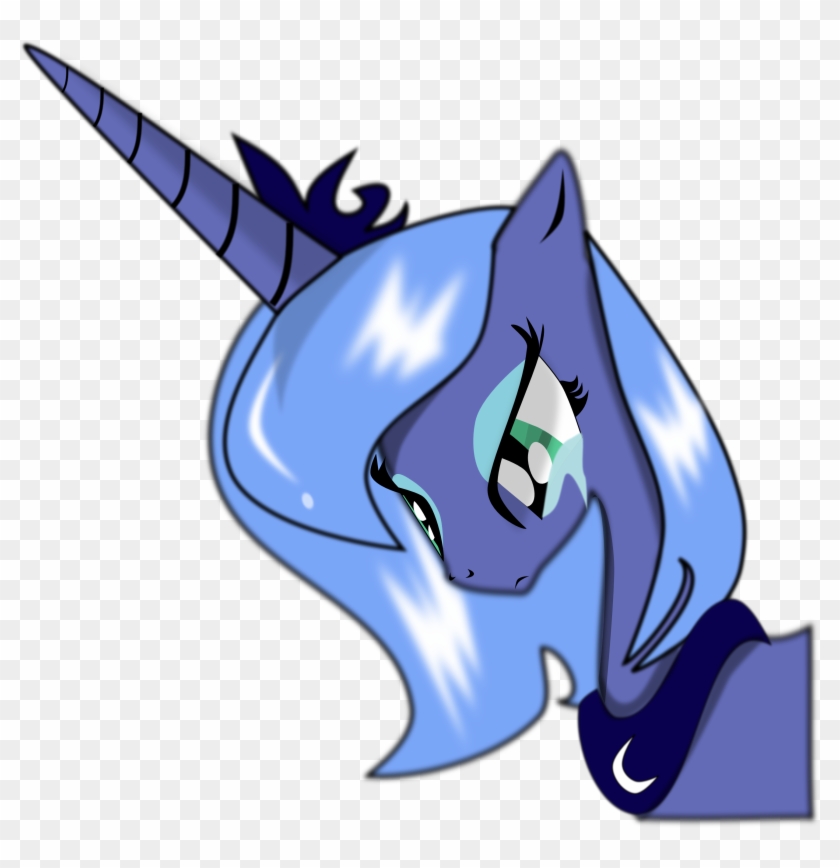 Princess Luna Sad By Pintara By Pintara Fan Art Digital - Mlp Princess Celestia Young Vectors #891218