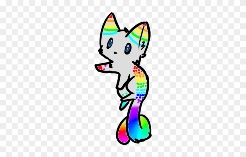 Rainbow Kitten Adopt Sold By Heavens-adoptables - Cool Cute Fnaf Drawings #891273