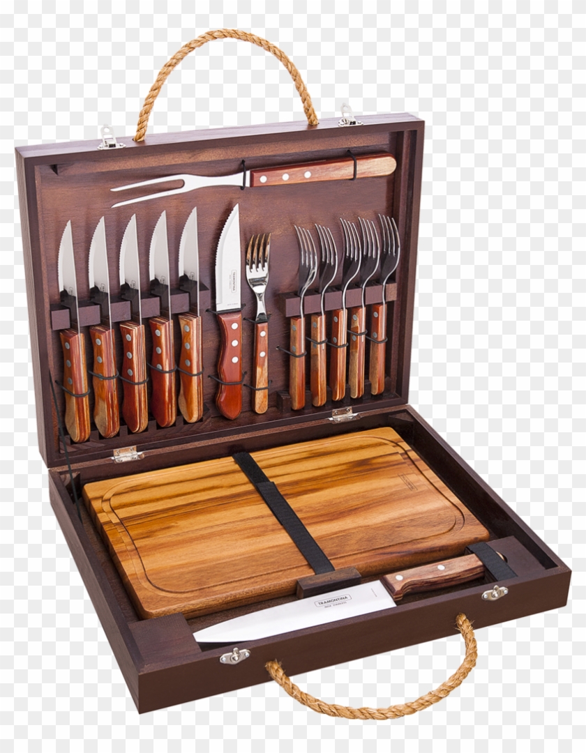 Jogo Para Churrasco Tramontina Polywod 16 Pecas 21198469 - Tramontina Churrasco 16-pcs Bbq-set, 29899-288 #891395