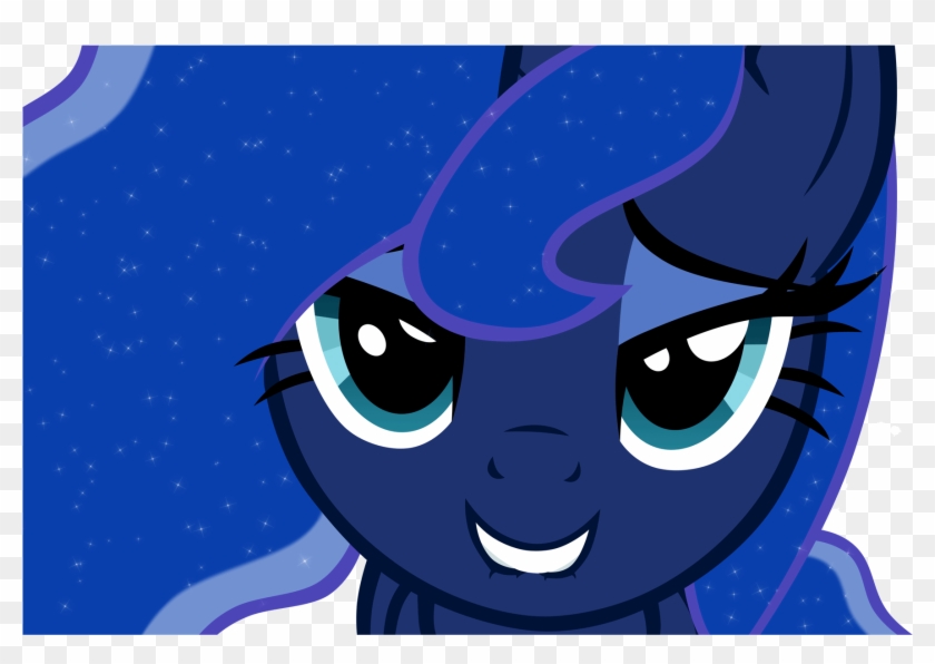 Princess Luna Blue Black Cartoon Purple Mammal Fictional - Princess Luna Lip Bite #891430