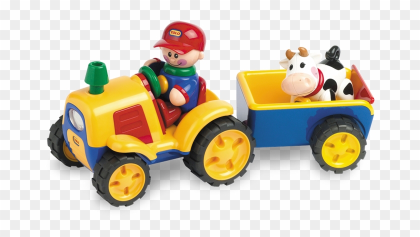 Trenes De Juguete Y Juegos De Trenes Tractor Tráiler - Small World Toys Tolo First Friends Tractor/trailer #891512