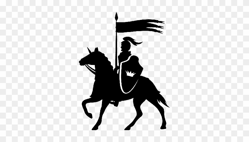 Royal Knight - Silhouette Of A Knight On A Horse #891691