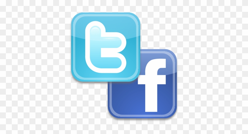What's Your Social Media Worth - Facebook And Twitter Logo Png #891750