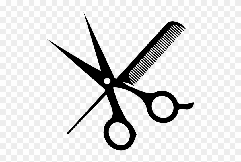 Scissors And Comb Free Icon - Scissors And Comb Vector #891809