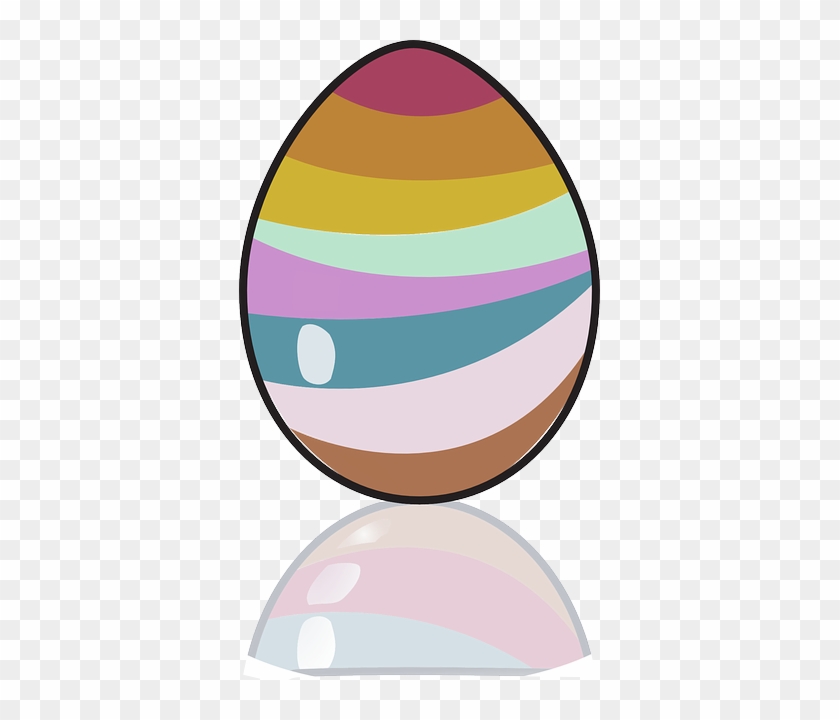 Many Decorated, Cartoon, Egg, Holiday, Easter, Colors, - Huevo De Pascua #891840